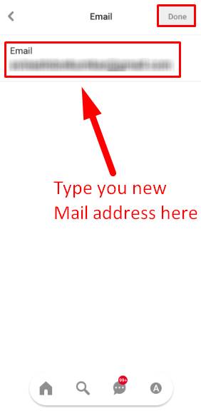 Changer l'identifiant de messagerie