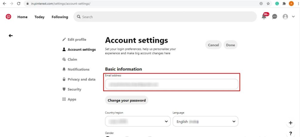 Entrez votre nouvel email