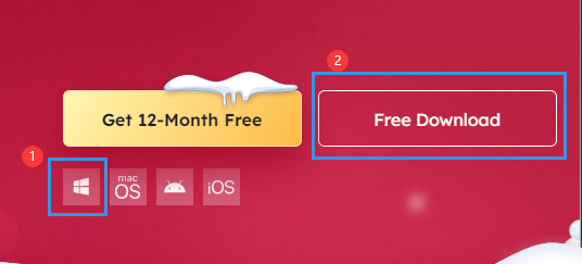 Cadeau de Noël de la clé de licence iTop VPN 3.1
