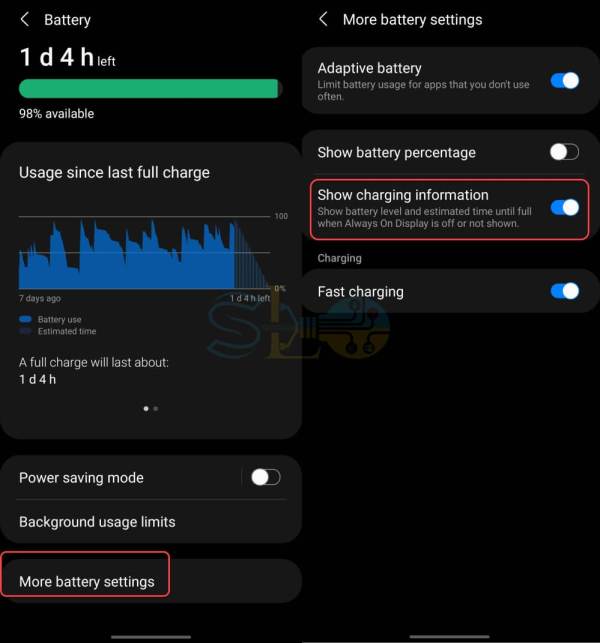 Comment afficher les informations de charge sur l'écran de verrouillage Samsung pendant la charge