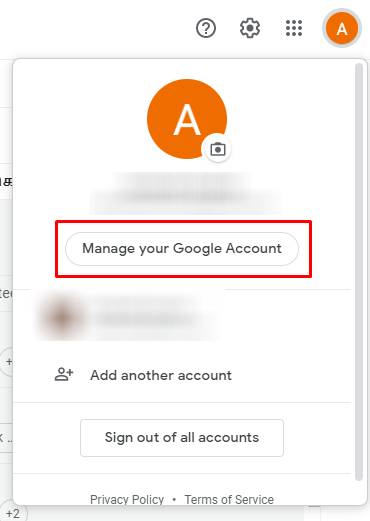Gérer votre compte google 