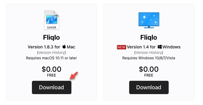 where to access fliqlo on mac