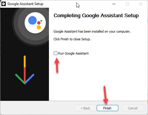 Assistant Google Client Windows 11 non officiel installé