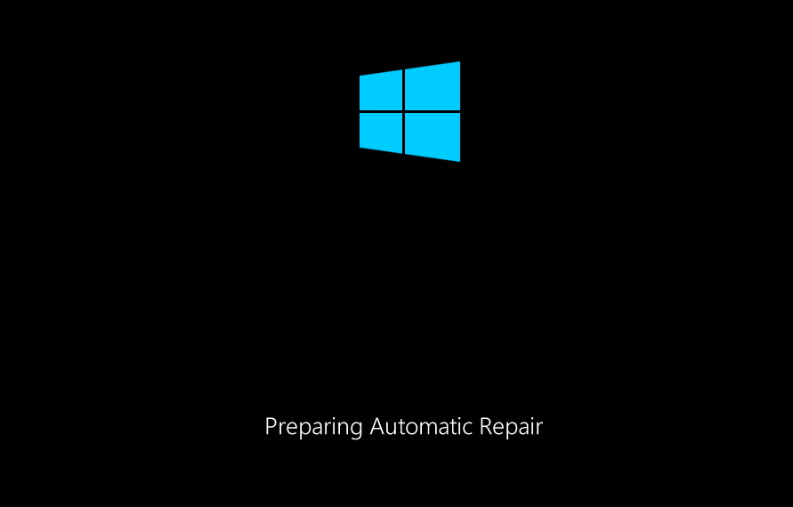 Préparation de l'écran de réparation automatique - Windows 10