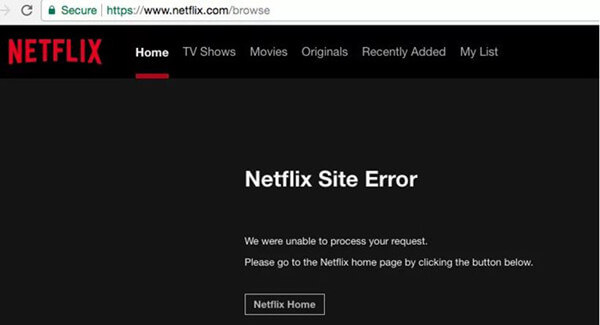 Netflix ne fonctionne pas sur Chromecast - Vérifiez le serveur Netflix