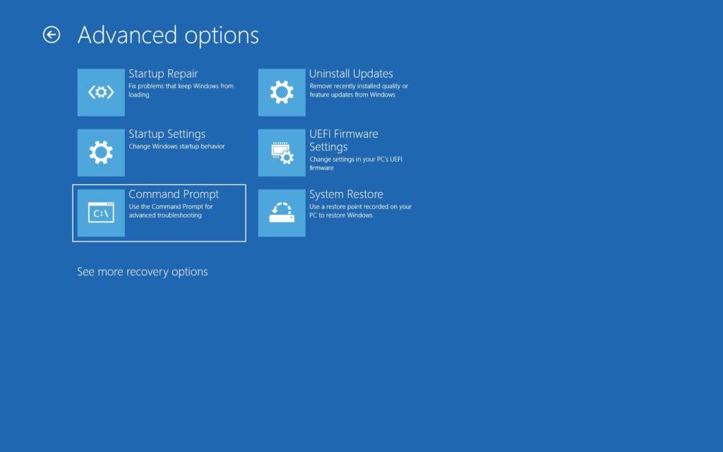 Accéder aux Options de Démarrage Avancées Windows 10 (5 Méthodes)
