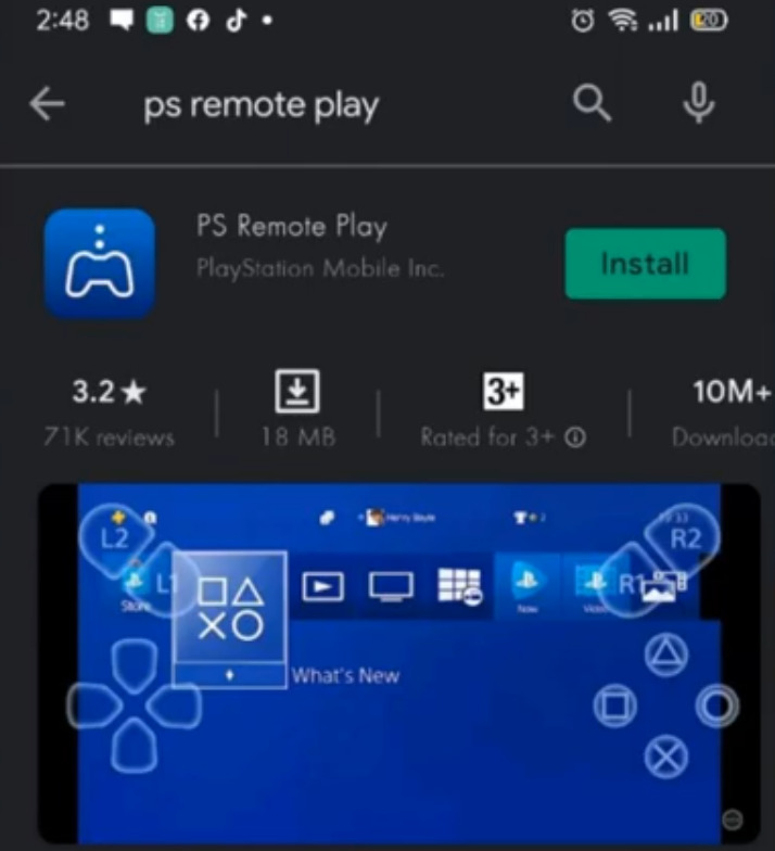 Installer PS Remote Play