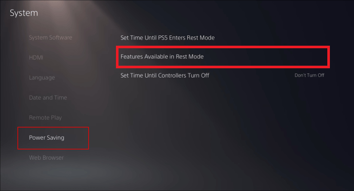 Fonctionnalités disponibles en mode repos