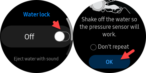 Comment éjecter de l'eau de Galaxy Watch Active2 (éjecter de l'eau avec le son)
