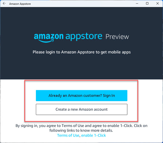 Connectez-vous et utilisez Amazon Appstore