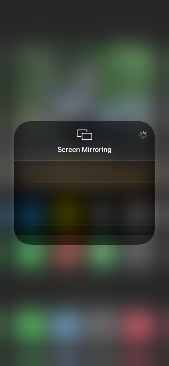 Option de mise en miroir d'écran