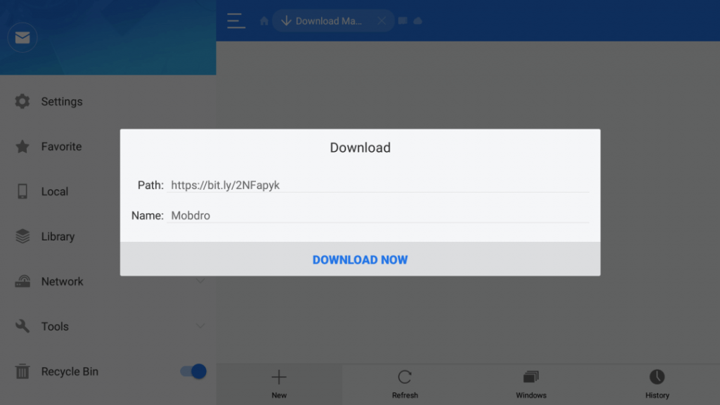 Zwift sur Firestick en utilisant ES File Explorer