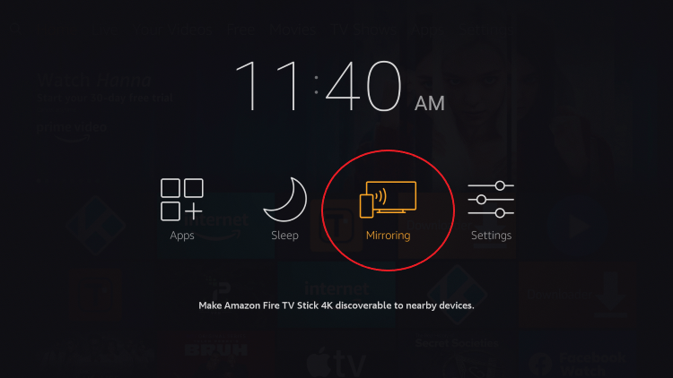 Mise en miroir sur Firestick