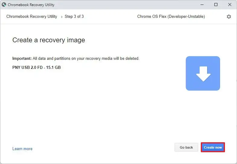 Créer un média Chrome OS Flex