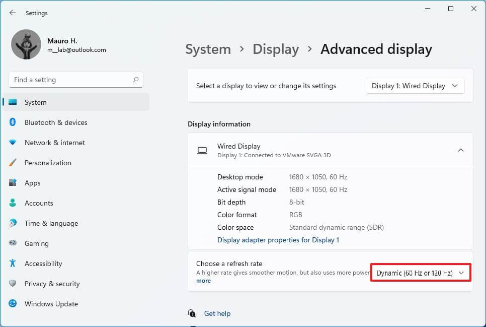 Windows 11 active la DRR