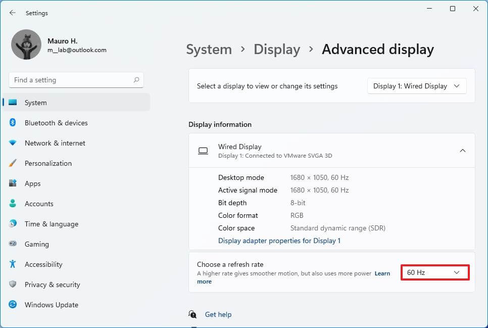 Windows 11 désactiver la DRR