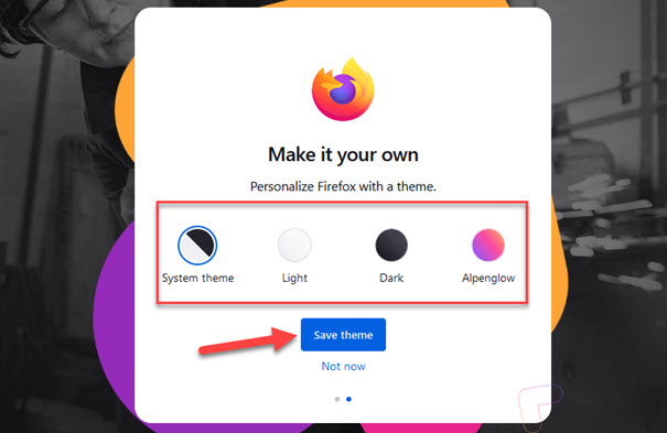 Choisissez un thème pour Firefox