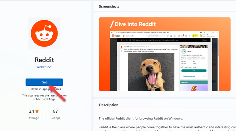 Obtenez Reddit depuis le Microsoft Store sur Windows 11