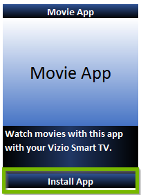 Installer des applications sur Vizio Smart TV VIA