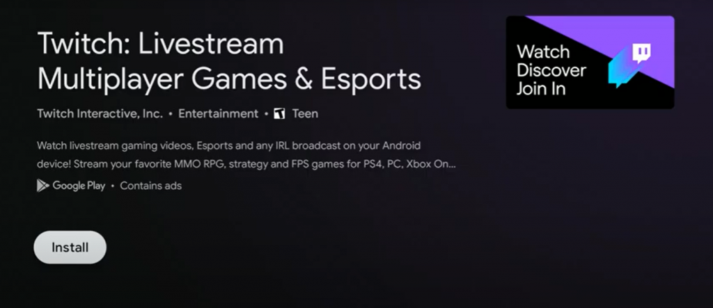 Twitch Android TV