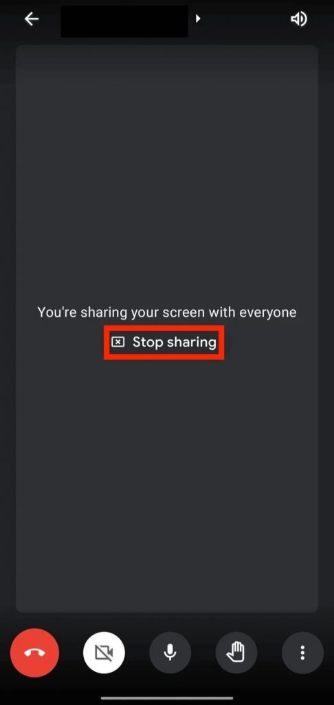 Arrêter de partager