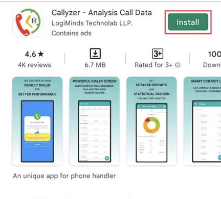 Installez l'application Callyzr sur votre appareil 
