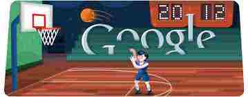 jeu de griffonnage Google de basket-ball