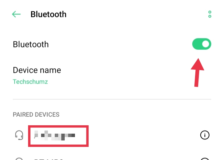 Activez Bluetooth et connectez les écouteurs Kurdene à votre téléphone Android en les sélectionnant