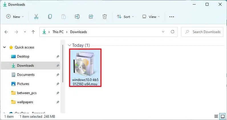 Windows 11 installe les mises à jour manuellement