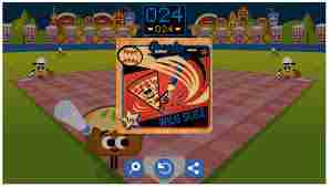 jeu de griffonnage Google de base-ball
