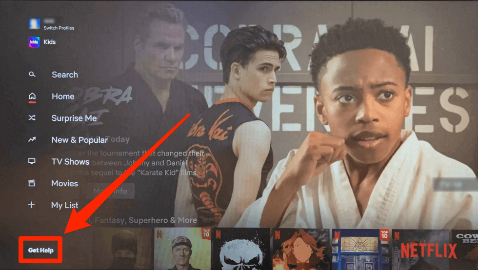 Déconnexion du compte Netflix