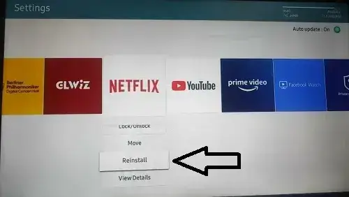 Réinstallez l'application Netflix