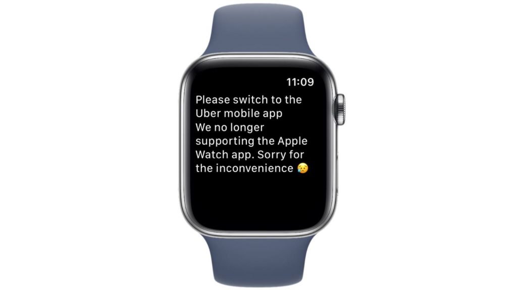 Uber sur Apple Watch