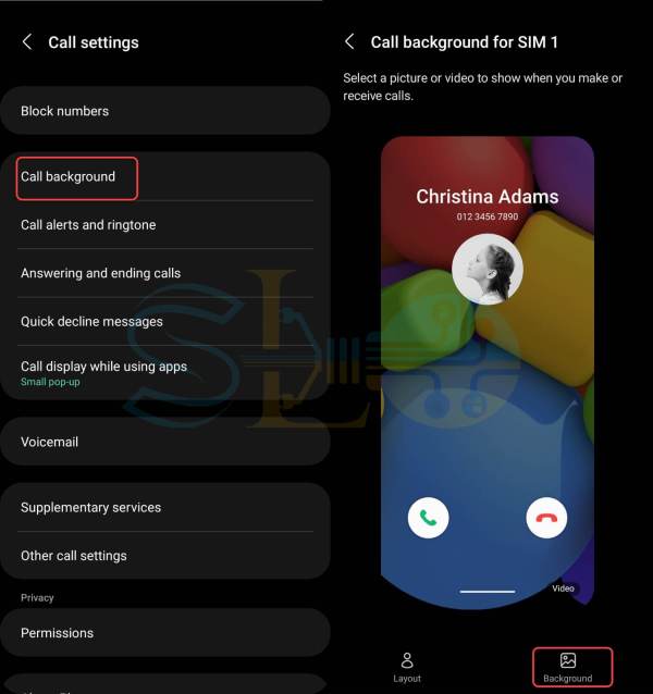 Comment définir l'identification de l'appelant en plein écran sur Samsung Galaxy sur Android 11 et 12