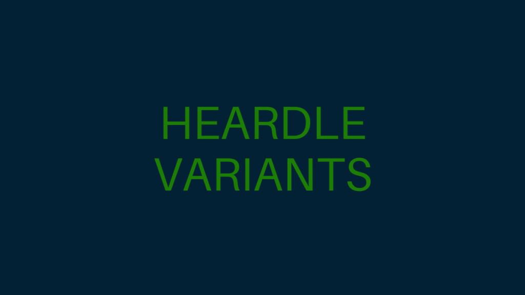 Voici une liste des variantes de Heardle auxquelles vous pouvez jouer