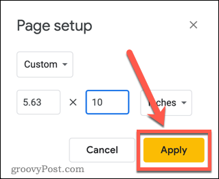 Application des paramètres aux présentations Google Slides