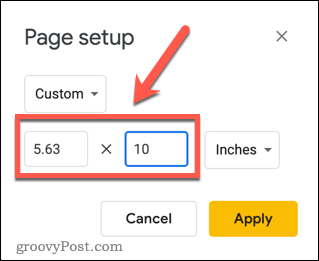 Dimensions Google Slides