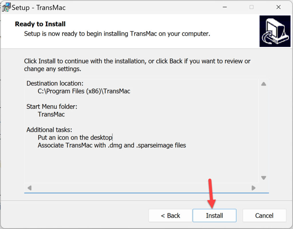 Prêt à installer TrasnMac sur votre PC