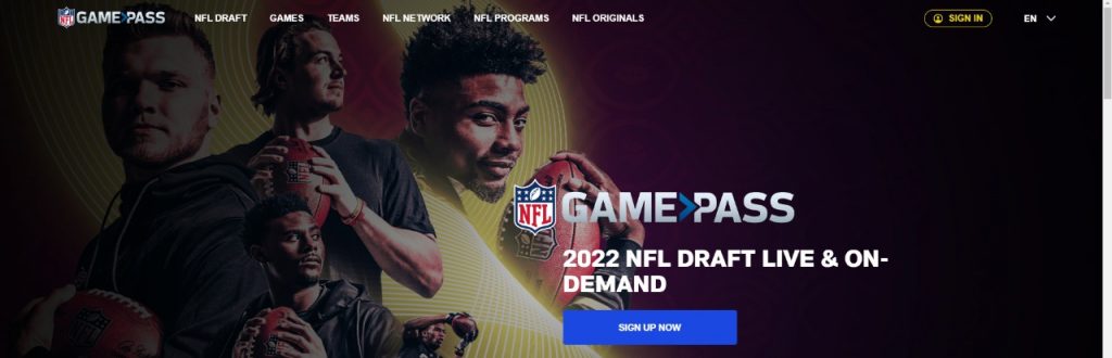 Site Web NFL Game Pass