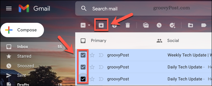 Archiver les e-mails dans Gmail