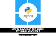 Comment télécharger et installer Python sur Windows 11
