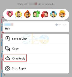 Comment répondre à un message spécifique sur Snapchat avec un texte et une image