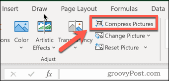 Compresser des images dans Excel