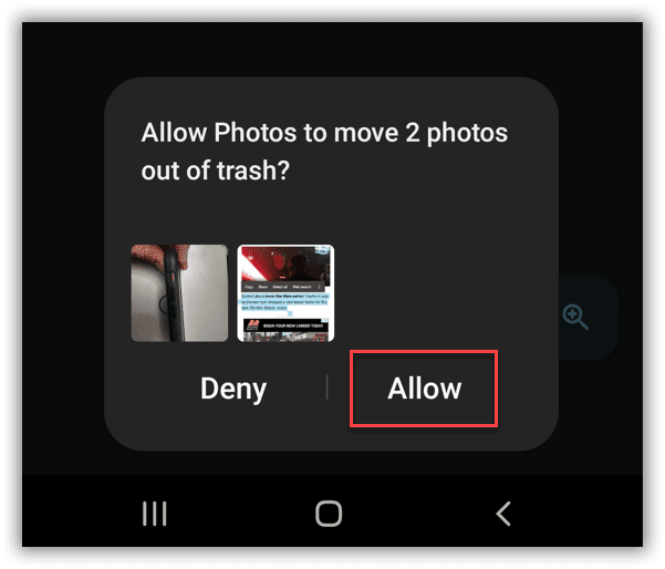 Récupérer des photos supprimées sur Android