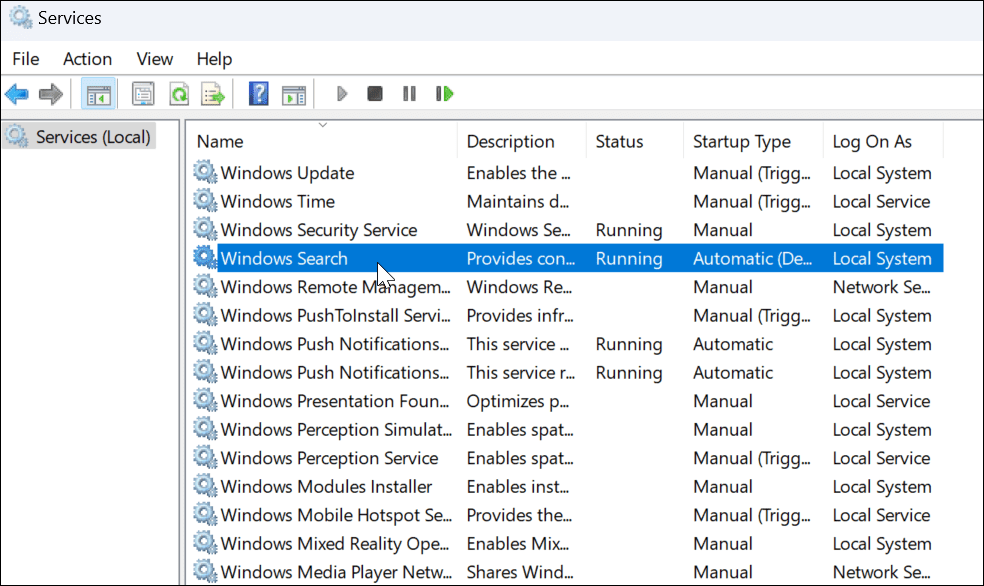 La barre de recherche Windows 11 ne fonctionne pas