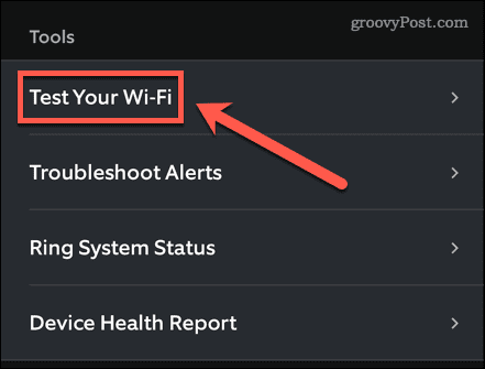test de sonnerie wifi