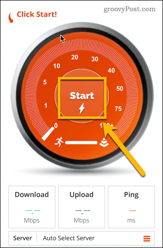 lancer le test Wi-Fi