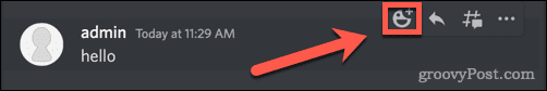 Discord ajouter une réaction