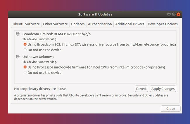 pilote ubuntu-wifi