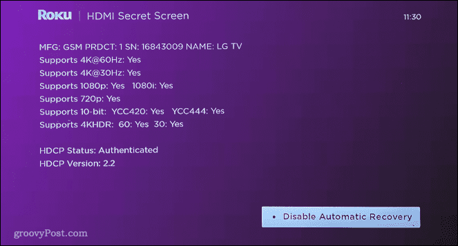 menu hdmi de l'année